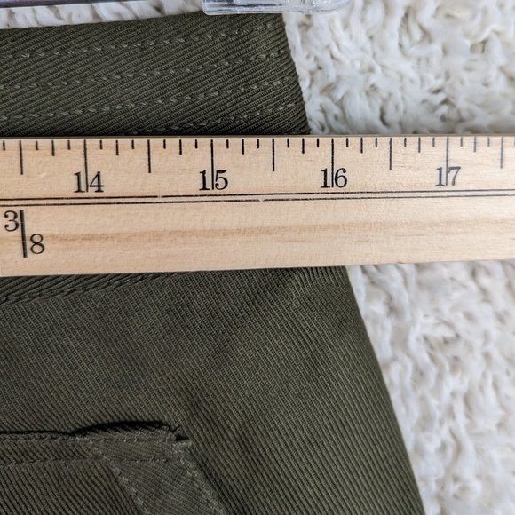 Banana Republic* Women's Full Front Button Down Double Pocket A-Line Skirt~‎ 4 - Picture 6 of 10